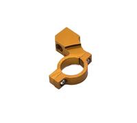 Specchietti manubrio Per Moto Universale Manubrio Retrovisore Supporto Specchio Adattatore Morsetto Staffa Base Nero Rosso Blu Moto specchietto laterale(1 PCS 10mm Gold)