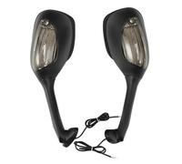 Specchietti Manubrio Per Suzuki Per GSXR1000 2005 2006 2007 2008 2009 2010 2011 2012 2013 2014 2015 Moto Specchietto Retrovisore Sinistro E Destro Indicatori Direzione Specchietto Retrovisore(Smoke)