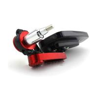 Specchietti Manubrio Specchi Retrovisori Moto CNC Da 7/8 "22mm Universale Vetro Trasparente Scooter Bar End Specchio Manubrio Accessori Specchietti Specchietto Retrovisore(Red)