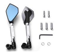 Specchietti Manubrio Specchietti retrovisori laterali anti-vertigine in alluminio metallizzato per moto per MT-03 MT03 MT 03 2015-2019 2020 2021