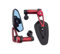 Specchietti Manubrio Specchietti Retrovisori Per Vetro Trasparente Universale Scooter Bar End Specchietto Per Manubrio Riflettore Pieghevole Accessori Per Moto Specchietto Retrovisore(Red)