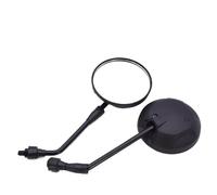 Specchietti Manubrio Specchietto retrovisore laterale per moto, 10 mm, universale, nero, HD, per manubrio scooter, specchietto retrovisore rotondo, accessori moto