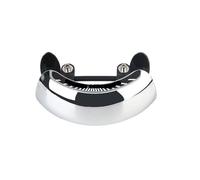 Specchietti Manubrio Specchietto retrovisore per moto universale cromato 180 per specchietto retrovisore per ultra grandangolare con montaggio centrale sul parabrezza
