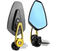 Specchietti Moto 1 Paio 7/8 "22mm Specchi Retrovisori Moto Universale Scooter Bar End Specchio Manubrio Specchietto Retrovisore Accessori Retrovisore Moto(Yellow)