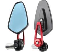 Specchietti Moto 1 Paio 7/8 "22mm Specchi Retrovisori Moto Universale Scooter Bar End Specchio Manubrio Specchietto Retrovisore Accessori Retrovisore Moto(Red)