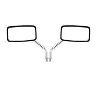 Specchietti Moto 1 Pair Universal Rettangolo Moto Specchi retrovisori 10mm Chrome Mirror Specchietti Scooter(Style A)