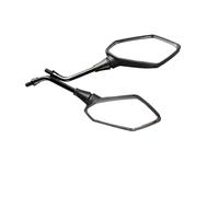 Specchietti Moto 2 Pz/paia Specchietto retrovisore Moto Scooter E-Bike Specchi retrovisori Electrombile Lato posteriore Specchio convesso 8mm 10mm Fibra di carbonio Specchietti Scooter(8mm)