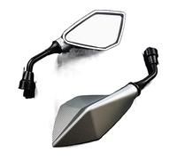 Specchietti Moto 2pcs / pair moto specchio moto scooter E-bici retrovisore specchietti retrovisori elettrombili Specchio convesso lato posteriore 10mm Specchietti Scooter(2)