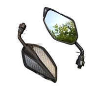 Specchietti Moto 2pcs / pair moto specchio moto scooter E-bici retrovisore specchietti retrovisori elettrombili Specchio convesso lato posteriore 10mm Specchietti Scooter(18)