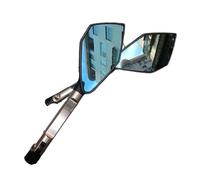 Specchietti Moto 2pcs Universal Motorcycle Rearview Specchietto retrovisore Specchietti laterali in alluminio regolabile(Chrome)