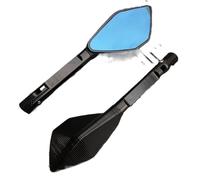 Specchietti Moto 2pcs Universal Motorcycle Rearview Specchietto retrovisore Specchietti laterali in alluminio regolabile Specchietti Scooter(Noir)