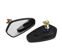 Specchietti Moto Accessori moto Decorazione in alluminio CNC Specchietti retrovisori laterali Vetro bianco blu Utilizzo adatto for YAMAHA XMAX 250 300 400 2017-2023 Specchietti Scooter(White Glass)