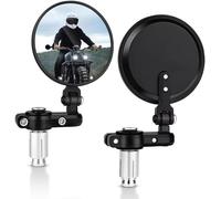 Specchietti Moto Bar End Universali Manubrio 22mm Rotondi Regolabili Cafe Racer