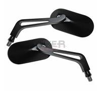 Specchietti moto custom Oval nero opaco