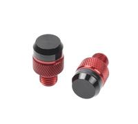 Specchietti Moto Foro Tappo Viti Tappi Specchio Foro Copertura Per Z900 Z750 Z650 Z800 Z1000 Z400 Z1000SX Z900RS Z250 Z300 Kit bulloni carenatura(ROSSO)