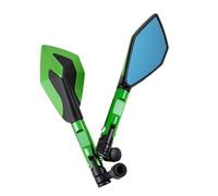 Specchietti Moto Manubrio Per CB500F CB-500F CB 500F CB500 FX CB500X CB-500X CB 500X Specchietti Retrovisori Universali Manubrio Moto Specchio Antiriflesso Blu(Green)