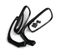 Specchietti Moto Manubrio Per Suzuki Café Racer Specchietto Retrovisore Laterale Retrovisore A L Per Moto Custom Cromato Nero(Black)