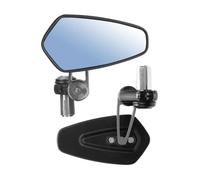 Specchietti Moto Manubrio Specchietti Retrovisori Per Moto 2 Pezzi Universali In Vetro Trasparente Manubrio Scooter Accessori Per Specchietti Retrovisori(Gun color H2881)