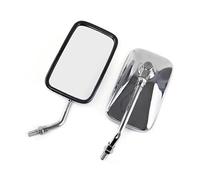 Specchietti Moto Manubrio Specchietti Retrovisori Rettangolari Per Moto, Scooter, Bici Elettriche, Universali, 10 Mm, Cromati, Retrovisori Per Moto