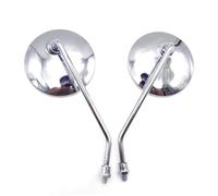 Specchietti Moto Manubrio Specchietti Retrovisori Universali Per Moto Da 8-10 Mm, Per Scooter, Cromati, Rotondi, Per Suzuki, Per GN 125, Per Jog, Per BWS 100 125