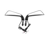 Specchietti Moto Manubrio Specchietto Retrovisore Laterale Falce Moto Con Indicatore Direzione Accessori Moto Adatti Per 883 Specchietto(Black)