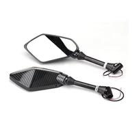 Specchietti Moto Per Scrambler 800 Per Monster X Per Diavel Moto Indicatore Di Direzione Specchietti Retrovisori Laterali Specchietto Retrovisore Sinistro Destro(A2)