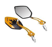 Specchietti Moto Per Veicoli Elettrici Suzuki Per Accessori Per La Modifica Dello Scooter 2 Pezzi Specchietto Retrovisore Universale Per Moto 8mm 10mm Retrovisore Moto(Yellow)