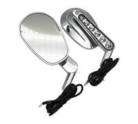 Specchietti Moto Per VROD Per VRSCF 2009-2017 Specchietto Retrovisore Per Manubrio Da Moto 8 Mm Con Indicatore Di Direzione(1Pair Sliver)