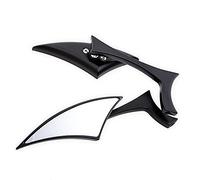 Specchietti Moto Specchi retrovisori universali for motocicli 8mm, 10mm Specchietti Scooter(Noir)