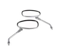 Specchietti Moto Specchietti Retrovisori Cromati da 10 Mm per Moto Motocross Scooter da Corsa Specchietti Laterali Accessori per La Vista Posteriore Specchietto Retrovisore