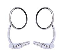 Specchietti Moto Specchietti Retrovisori Cromati Universali Rotondi Da 7/8" Per Moto Per Kasasaki Specchietto Retrovisore