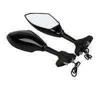 Specchietti Moto Specchietto retrovisore del manubrio del manubrio di 2pcs con le luci del segnale di direzione Specchietti Scooter