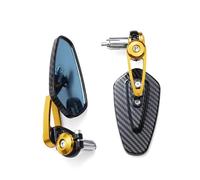 Specchietti Moto Specchietto Retrovisore Per Motocicletta Manubrio In Fibra Di Carbonio Specchietto Retrovisore Invertito Modificato Accessori Per Motociclette 2022 Moto Specchietto Retrovisore(Oro)