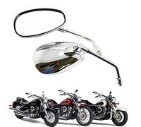 Specchietti Moto Universal Specchio Posteriore cromati Specchietti retrovisori laterali per scooter Street Bike Cruiser Chopper Sport Bike ATV
