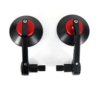 Specchietti Moto Utilizzo adatto for Yamaha XSR900 XSR700 Tmax500 Tmax530 FZR600 FZR1000 CNC Specchietto retrovisore Maniglia Bar End Side Specchi retrovisori Specchietti Scooter(Red)