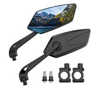 Specchietti per bicicletta 2 Pezzi, 360° Regolabile Ruotabile Specchietto Retrovisore Bici, Specchio retrovisore per Monopattino Elettrico, Moto, Bici Elettrica(Versione HD, sinistra&destra)