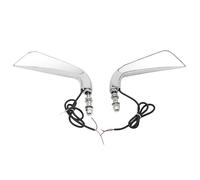 Specchietti Per Dyna Fatboy Softail Sportster | Specchietto retrovisore laterale falce per moto con indicatore di direzione a per Dyna Fatboy Softail Sportster