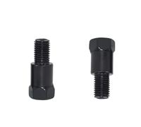 specchietti per moto Adattatore Per Specchio 1pc 8mm 10mm Nero Argento Metallo Retrovisore Bullone Filettatura Conversione Moto Senso specchiettis laterali motos(1PC M10LR)
