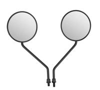 Specchietti Per Moto Bicicletta Elettrica Scooter ABS | 2 Pezzi 8mm/0.3in Retrovisore Universale Retro Specchietti Laterali Rotondi Per Moto Bicicletta Elettrica Scooter ABS Guscio