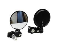 specchietti per moto Per 2PCS 7/8 "22mm Universale Motociclo Specchio Manubrio In Alluminio Vista Posteriore Maniglia Bar End Lato Luce A Led specchiettis laterali motos