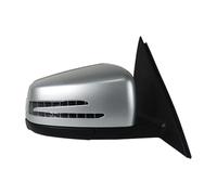 Specchietti Retrovisore Esterno Specchio Specchietto Retrovisore Auto Per Mercedes W204 C63 C200 C180, Ripiegabile Elettricamente, Indicatore Direzione Integrato(Argento giusto)