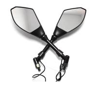 Specchietti retrovisori laterali for motociclette, indicatori di direzione a LED da 8 mm e 10 mm compatibili
