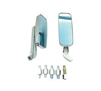 Specchietti retrovisori laterali moto stile retrò neri/cromati lega alluminio universali 8/10 mm per cruiser chopper moto per Harley per Dyna(Chrome Mirrors)