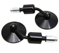 Specchietti retrovisori laterali per manubrio scooter moto, specchietti retrovisori laterali NERI con vetro convesso per manubri da 22mm