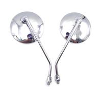 Specchietti Retrovisori Laterali Rotondi Ovali Cromati da 8 10 Mm per Motocicletta per Scooter per Moto per Sh 300