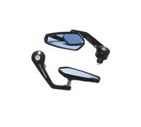 Specchietti Retrovisori Laterali Specchietto Retrovisore Laterale Universale Da 7/8" 22 Mm Per Manubrio Moto Lente Blu Fumo Personalizzata