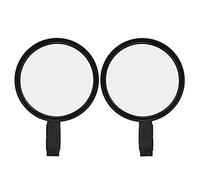 Specchietti retrovisori laterali UTV, rotondi, in lega di alluminio nera, regolabili, di ricambio per 900 XP 1000 Morsetti da 1,75 pollici