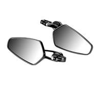Specchietti Retrovisori Moto 22mm Regolabili Alluminio | Leghe di Alluminio, Vetro, Uso Stradale, Visione Chiara, Giunto Regolabile, Adatto per Honda Grom Msx125 Cb50, Specchietti