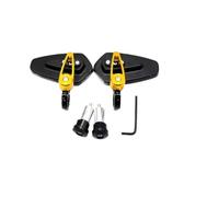 Specchietti Retrovisori Moto 7/8" 22 Mm Vetro Blu Montare All'estremità Manubrio (2 Pezzi) Per ZRX1100, 1200, ZX1100, ZX11 Per VERSYS 650cc ZG1000(Oro)