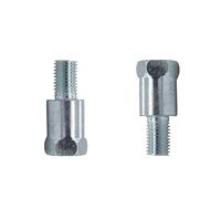 specchietti retrovisori moto Adattatore Per Specchio 1pc 8mm 10mm Nero Argento Metallo Retrovisore Bullone Filettatura Conversione Moto Senso specchiettis convessi motos(1PC M10LR 1)